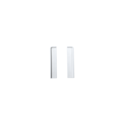 Baseboard end caps 13x6x62mm 1 set = 2 pcs (L+P) Cezar White RAL9003 matt