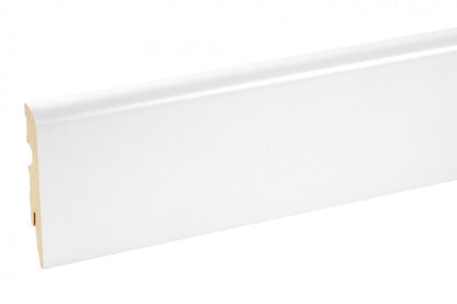 Listwa przypodłogowa MDF 80x13mm R10 CEZAR Biały RAL9003 okleina półmat 2m