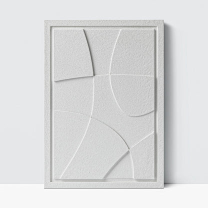 Wall Decor 350x500x18mm ABSTRACT 1 MURSO Bianco