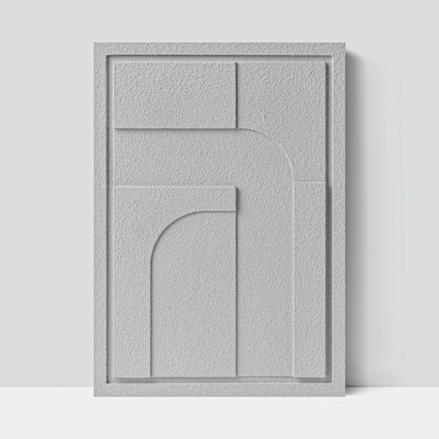 Wall Decor 500x700x18mm GEOMETRIC 4 MURSO Milky Grey