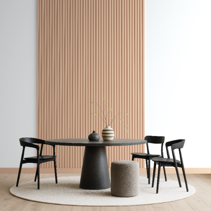 Стеновая панель THALIA02 179x15 мм, матовый белый, цвет Cezar, 2,80 м