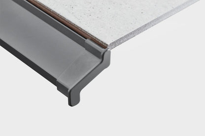 Tile caps for balcony hood 32.2x101.8mm Cezar Dark Gray RAL7037 Matt