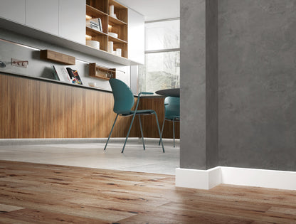 Status Line PVC skirting board 80x15mm Cezar Black RAL9005 matt 2.20m