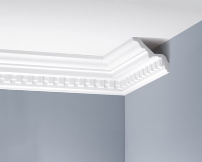 LGZ-01 Cezar White decorated cornice strip 2.40 m