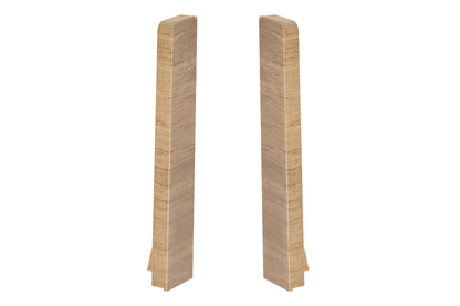 MASTERLINE skirting board end caps 13x80mm 1 set = 2 pcs (L+R) Cezar Tobacco Mat