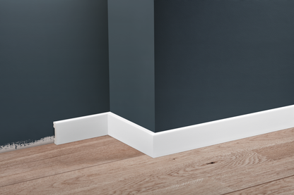 LPC-36 skirting board 40x10mm Cezar White RAL9003 Gloss 2.44m