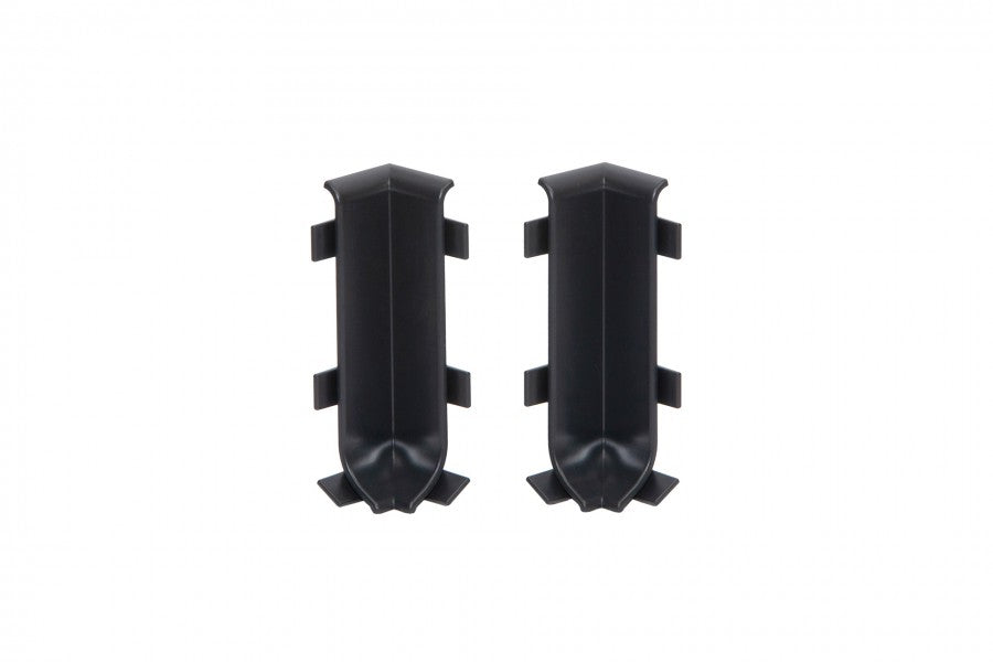 Narożnik wewnętrzny do listwy przypodłogowej 59mm 1kpl=2szt Cezar Szary Ciemny RAL7021 Mat