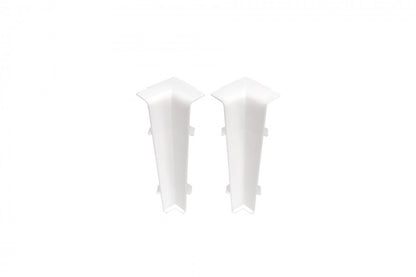 Narożnik wewnętrzny do listwy przypodłogowej Hi Line 23,4x75mm 1kpl=2szt Cezar Biały RAL9003 Połysk