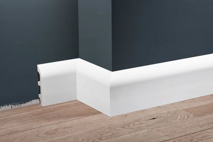 Плинтус LPC-19 98x17,7 мм, матовый белый, 2,44 м