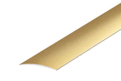 Oval aluminum threshold profile 60x5.1mm glued Cezar Gold Matt 1m