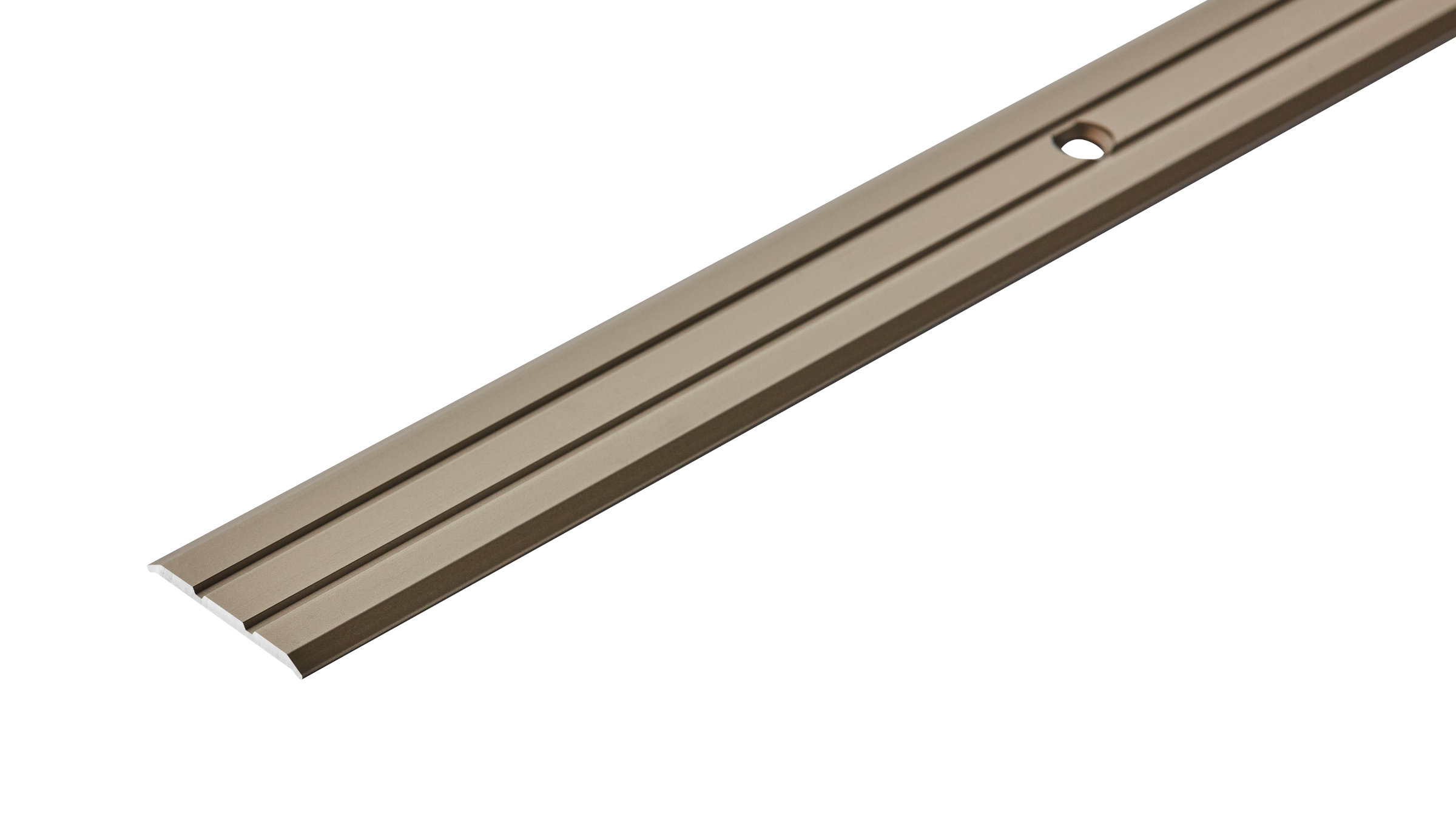 Profil progowy płaski aluminiowy 25mm Cezar Szampan Mat 0,90m