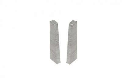 Hi Line skirting board end caps 23.4x75mm 1 set = 2 pcs (L+R) Cezar Light Grey Oak Matte