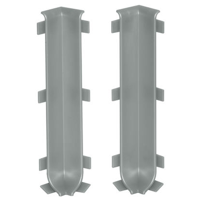 Internal corner for skirting board 100mm 1 set = 2 pcs Cezar Platyna El-Poler Brushed Gloss