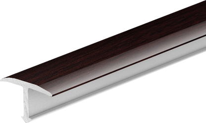 Profil fugowy aluminiowy gładki 14mm Cezar Orzech Ciemny Mat 2,50m
