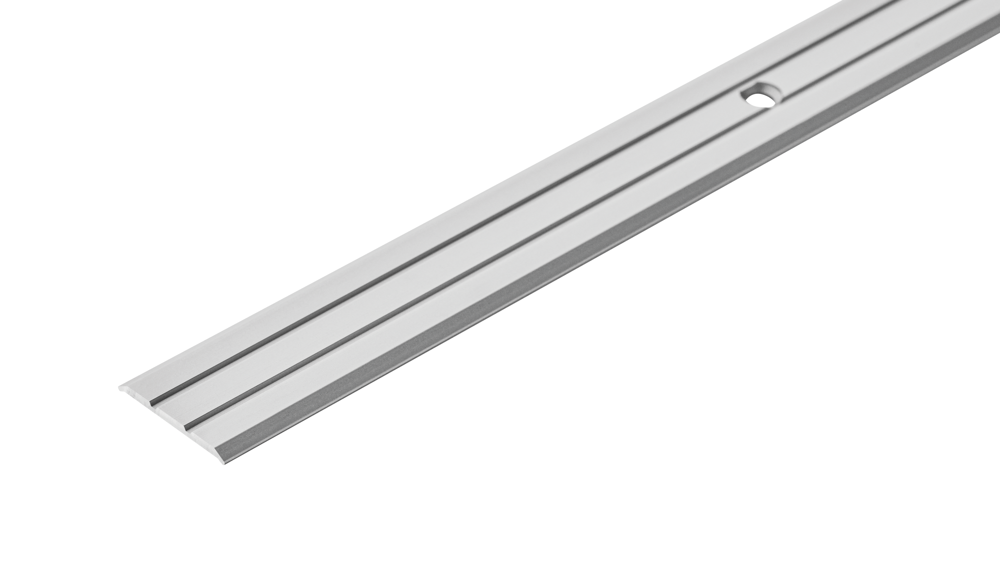 Profil progowy płaski aluminiowy 25mm Cezar Srebrny Mat 0,90m
