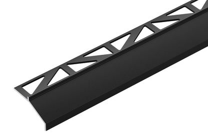 Profil do glazury aluminiowy okapowy Cezar Czarny RAL9005 Mat 2,50m