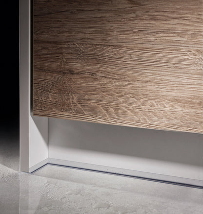 Cezar PVC skirting seal Transparent Matt 3m