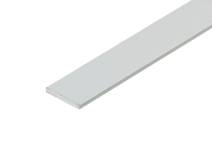 Sztanga płaska aluminiowa 15x2mm Cezar Srebrny Mat 1m