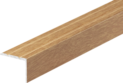 Narrow aluminum stair profile 25x20mm Cezar Noble Oak Matte 1.35m