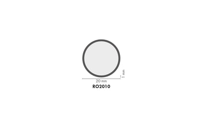 Rura okrągła aluminiowa 20x1mm Cezar Srebrny Mat 1m