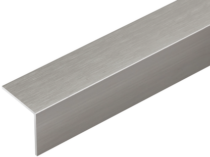 Kątownik aluminiowy 30x30x1mm Cezar Szary Metal Szczotka mat 1m