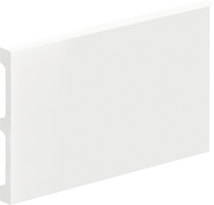 LPC-68 skirting board 151.4x16.6mm Cezar White matt 2.44m