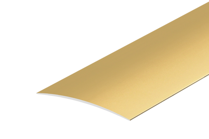 Oval aluminum threshold profile 80x5.1mm glued Cezar Gold Matt 1m