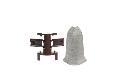 Narożnik zewnętrzny+RAK do listwy przypodłogowej Classic 22x59mm 1kpl=2szt(NZ+RAK) Cezar Dąb Sardynia Mat