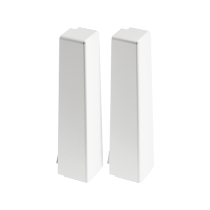 Narożnik zewnętrzny do listwy przypodłogowej MASTERLINE 13x80mm 1kpl=2szt Cezar Biały RAL9003 Mat