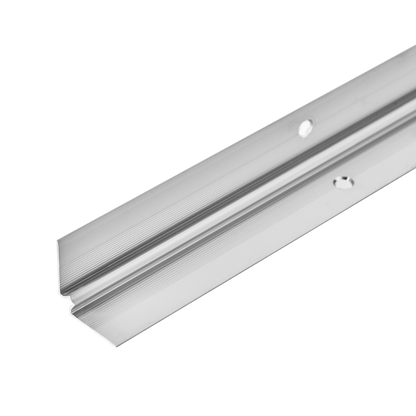 Profile for aluminum LVT panels internal 5mm 28x28mm Cezar Silver Matt 2.70m