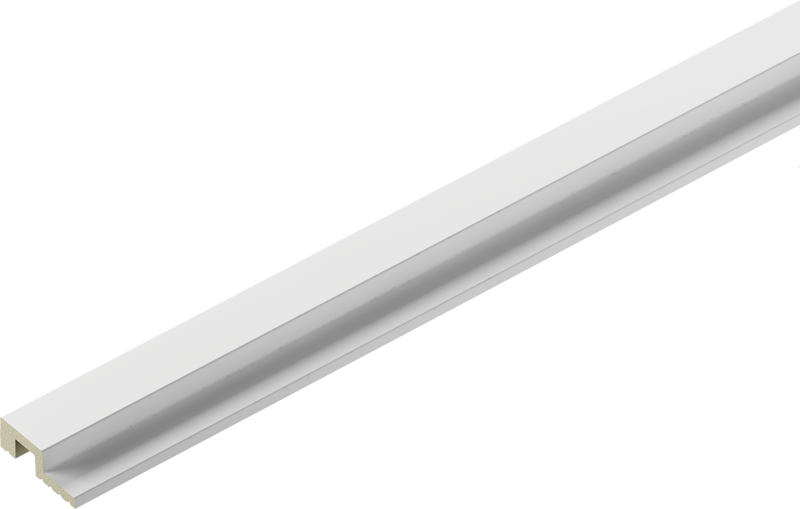 Стеновая панель THALIA02 179x15 мм, матовый белый, цвет Cezar, 2,80 м