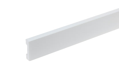 LPC-36 skirting board 40x10mm Cezar White RAL9003 Gloss 2.44m