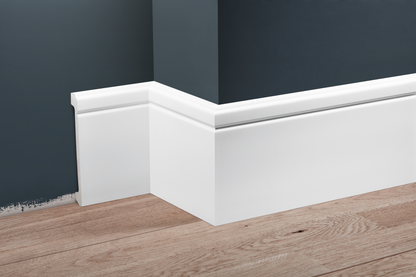 Listwa przypodłogowa LPC-30 138x16mm Cezar Biały Mat 2,44m