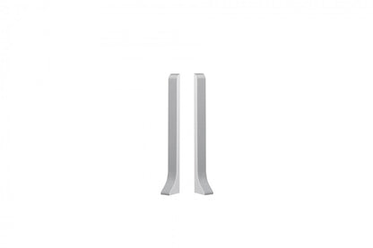 Zaślepki do listwy przypodłogowej 59mm 1kpl=2szt(L+P) Cezar Srebrny Mat