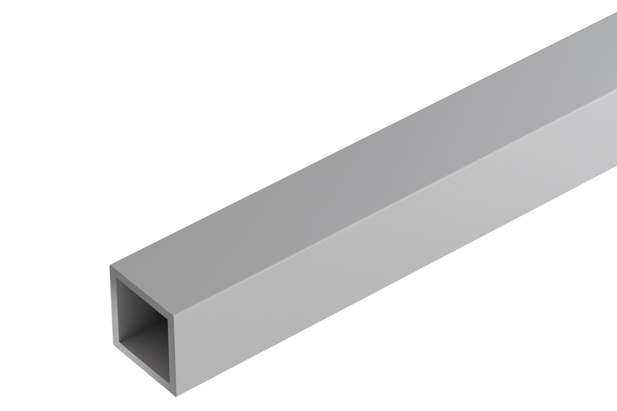 Rura czterokątna aluminiowa 20x20x1,5mm Cezar Srebrny Mat 2m