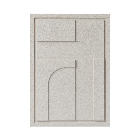 Wall Decor 500x700x18mm GEOMETRIC 1 MURSO Smokey Grey