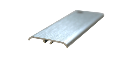 Protective strip AL push-in flat oval 35mm Silver El-Poler Brushed 0.93m