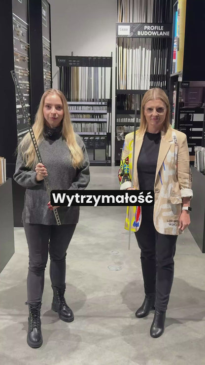 Profil fugowy gładki aluminium anoda 20mm 2,5m Złoty