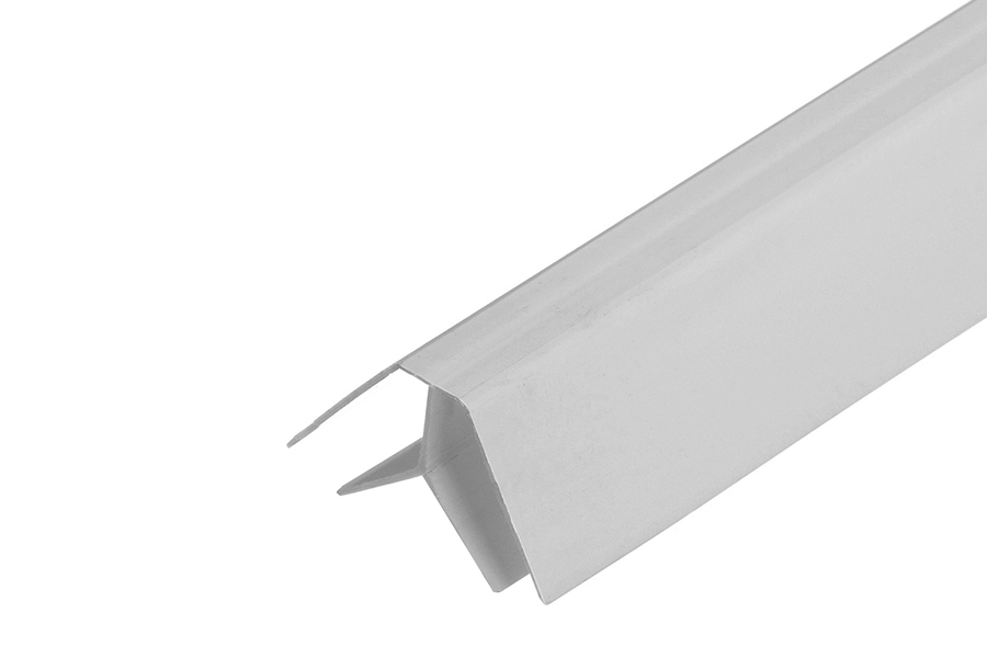 PVC inside angle trim Cezar L=3,00m Light Grey 