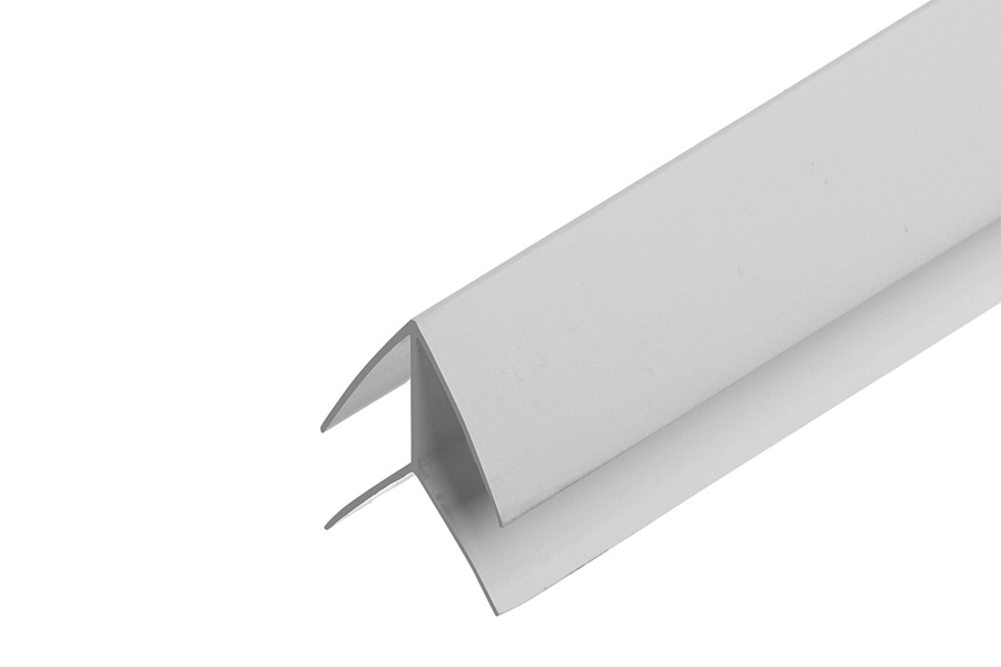 PVC outside angle trim Cezar L=3,00m Light Grey 