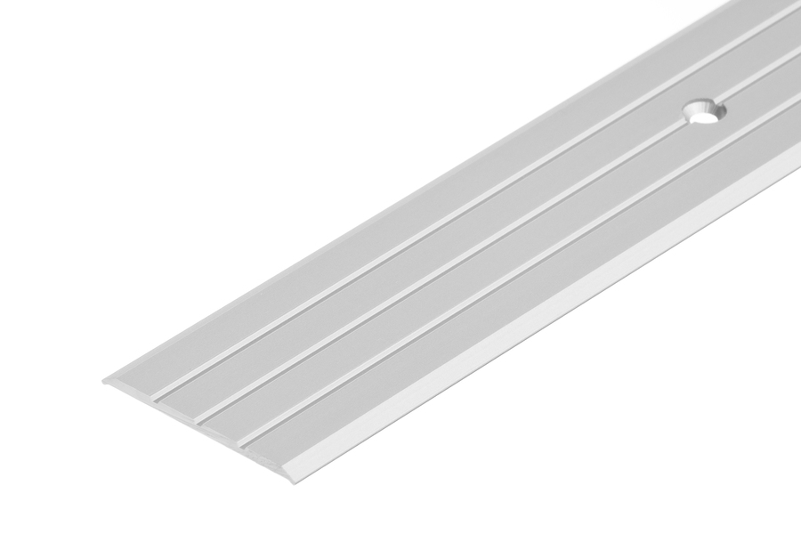 ALU Wide flat transition strip 40mm Cezar L= 1,00m Silver 