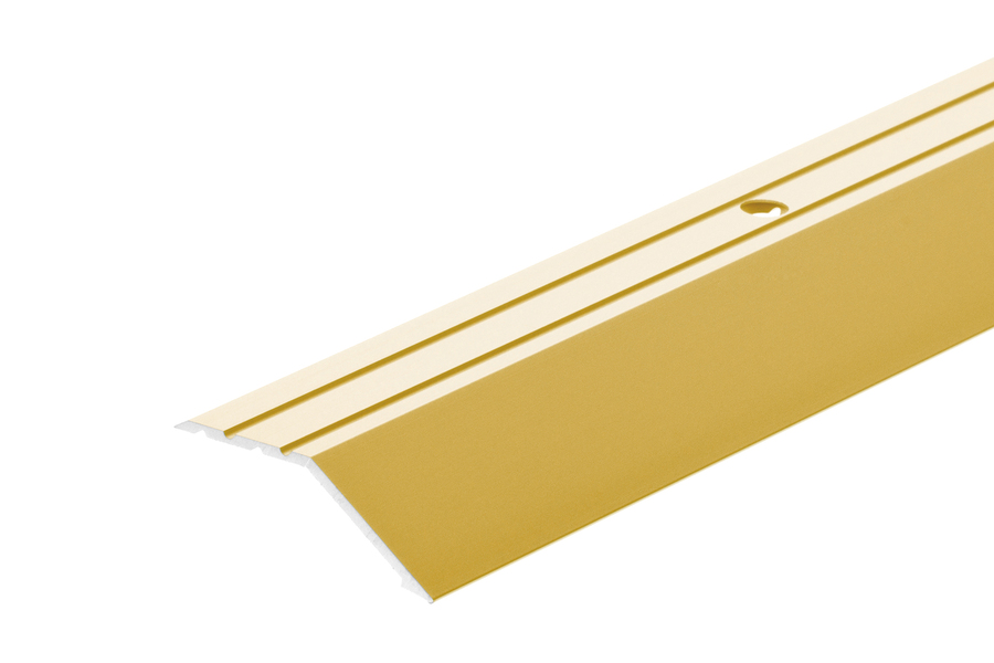 ALU Slanted transition strip 46x16mm Cezar L= 1,00m Gold 