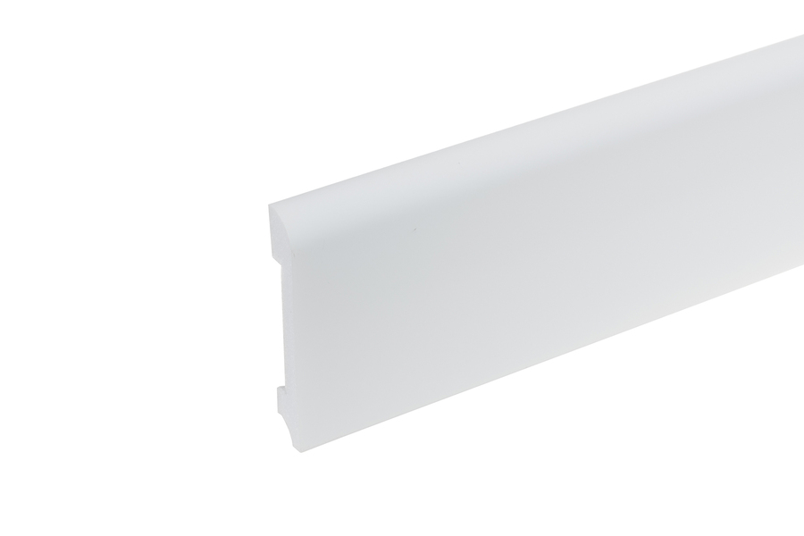 Listwa przypodłogowa LPC-11 Elegance farba podkładowa 78mm 2,44m Biała 