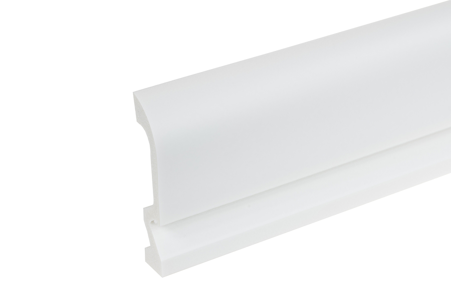 Listwa przypodłogowa LPC-19 LED Elegance farba podkładowa 98mm 2,44m Biała 
