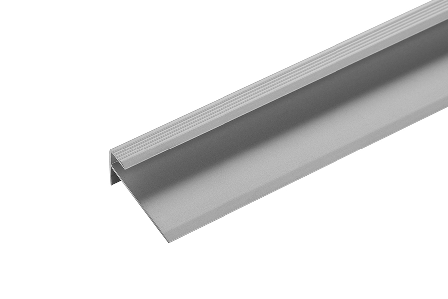 Profil schodowy do paneli LVT aluminium anoda 5mm 1,35m Srebrny 