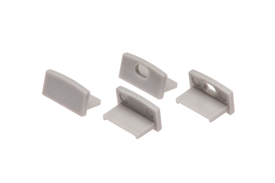 PVC End stops? SET 14x7mm for Aluminum LED Profile Cezar Aluminum Gray Light Mat 