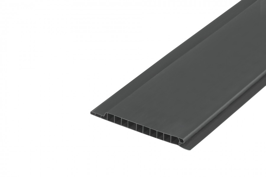 Soffit PVC panel 10cv Cezar L=2,60m Graphite 