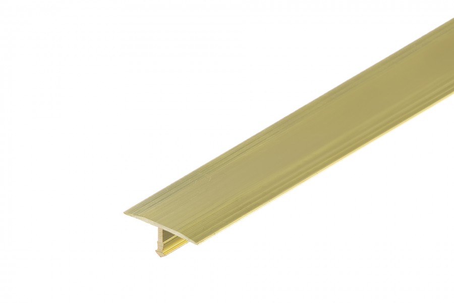 Profil fugowy łączący mosiądz naturalny 18mm 2,5m Złoty 