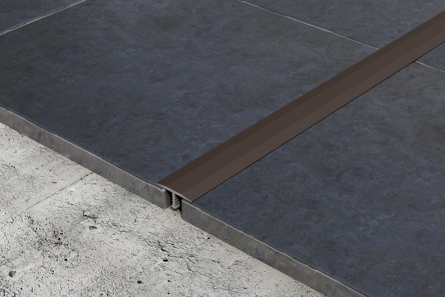 Profil fugowy łączący aluminium anoda 13mm 2,5m Oliwka 