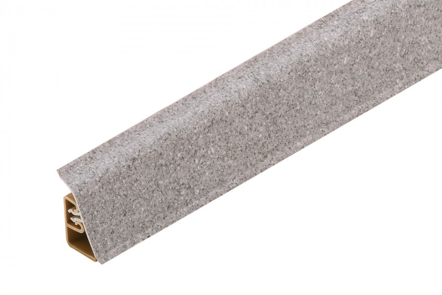 Listwa przyblatowa wypukła szeroka BL 44mm PVC 3m Granit Szary 